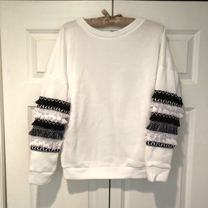 White pullover crew neck